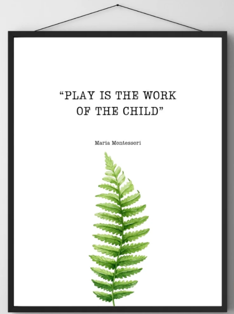Montestory play is the work of the child